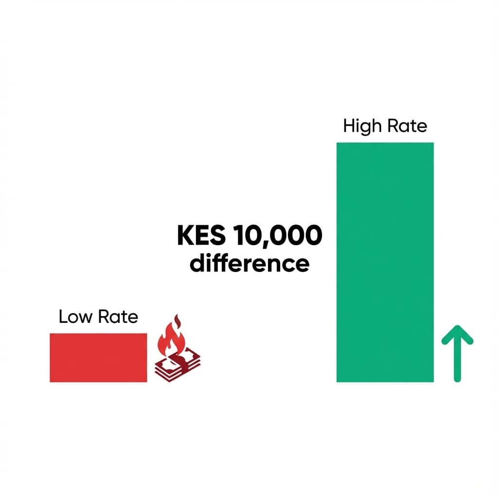 Rate comparison showing potential savings
