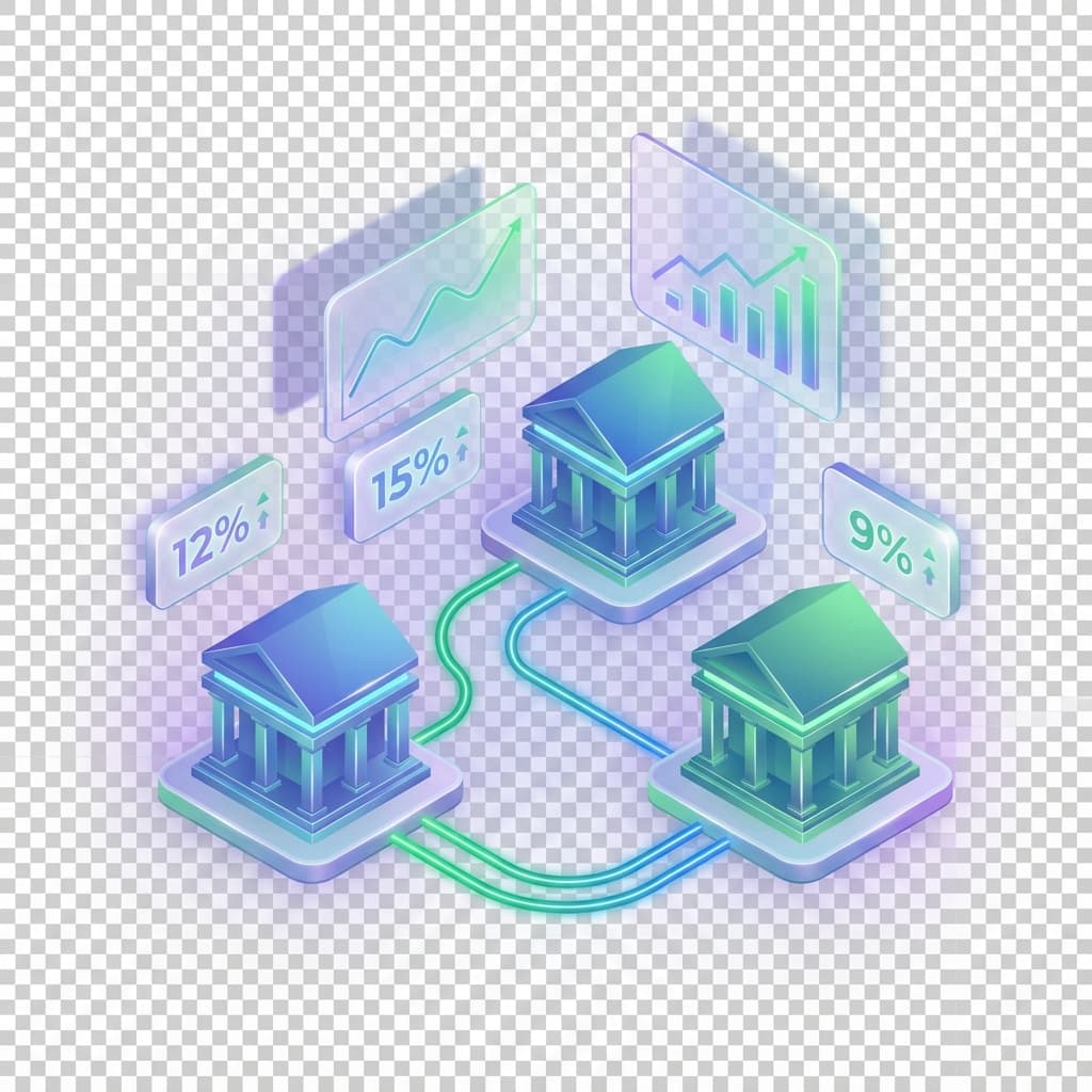 Investment rate comparison visualization